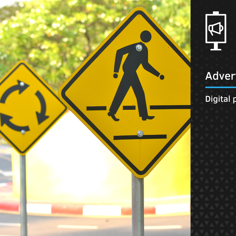 Stampanti digitali per i segnali stradali e le pubblicità outdoor